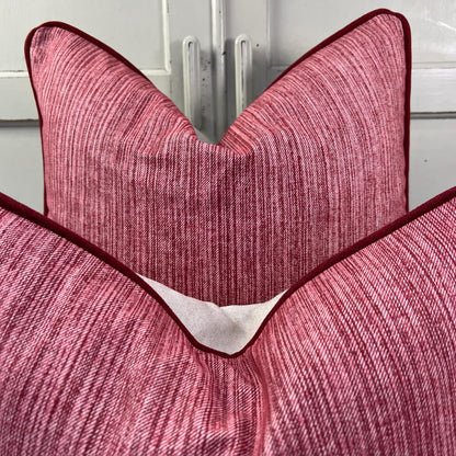 Cushions Made In Fermoie Strie Luxury Designer Decorative Burgundy Cotton Cushion Pillow Throw Cover