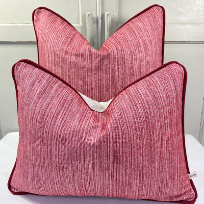 Cushions Made In Fermoie Strie Luxury Designer Decorative Burgundy Cotton Cushion Pillow Throw Cover