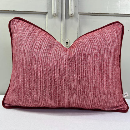 Cushions Made In Fermoie Strie Luxury Designer Decorative Burgundy Cotton Cushion Pillow Throw Cover