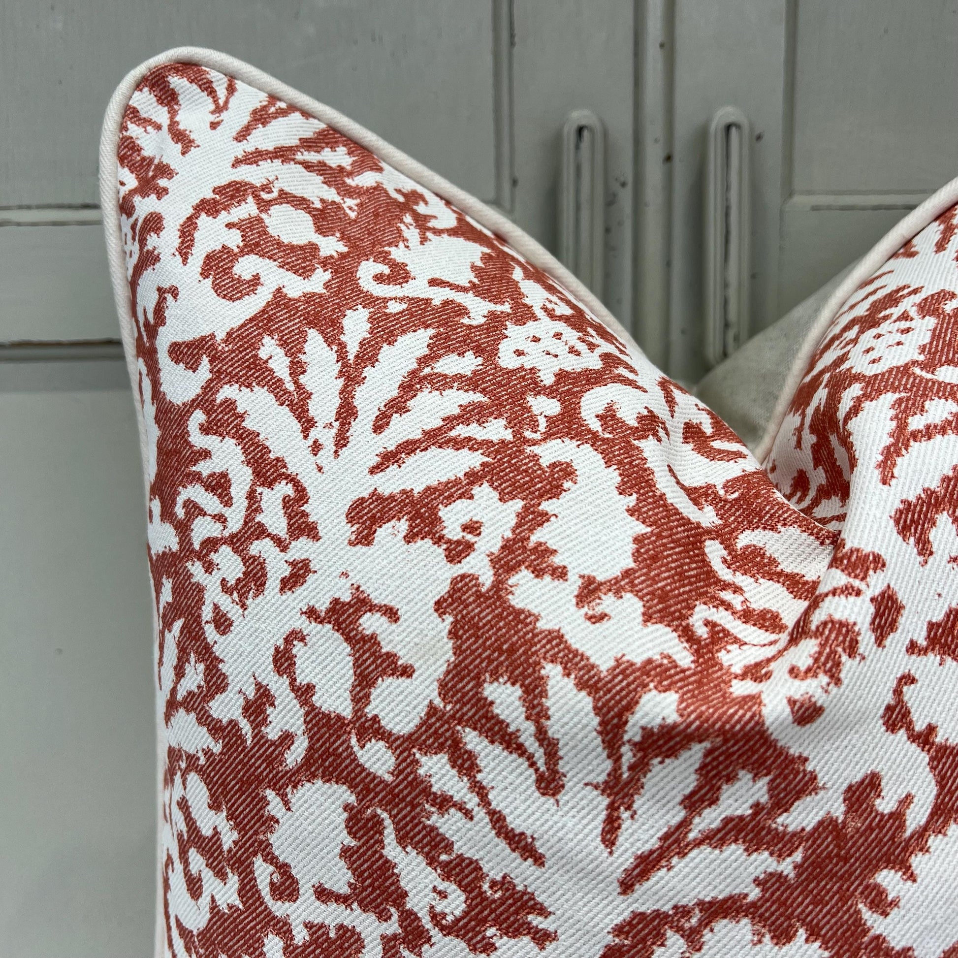 Cushions Made In Fermoie Aylsham Luxury Designer Decorative Coral Cotton Cushion Pillow Throw Cover