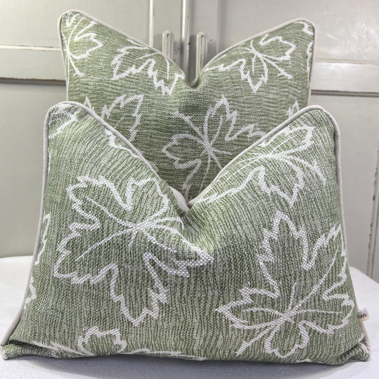 Cushions Made In Fermoie Maple Luxury Designer Decorative Green Linen Cushion Pillow Throw Cover