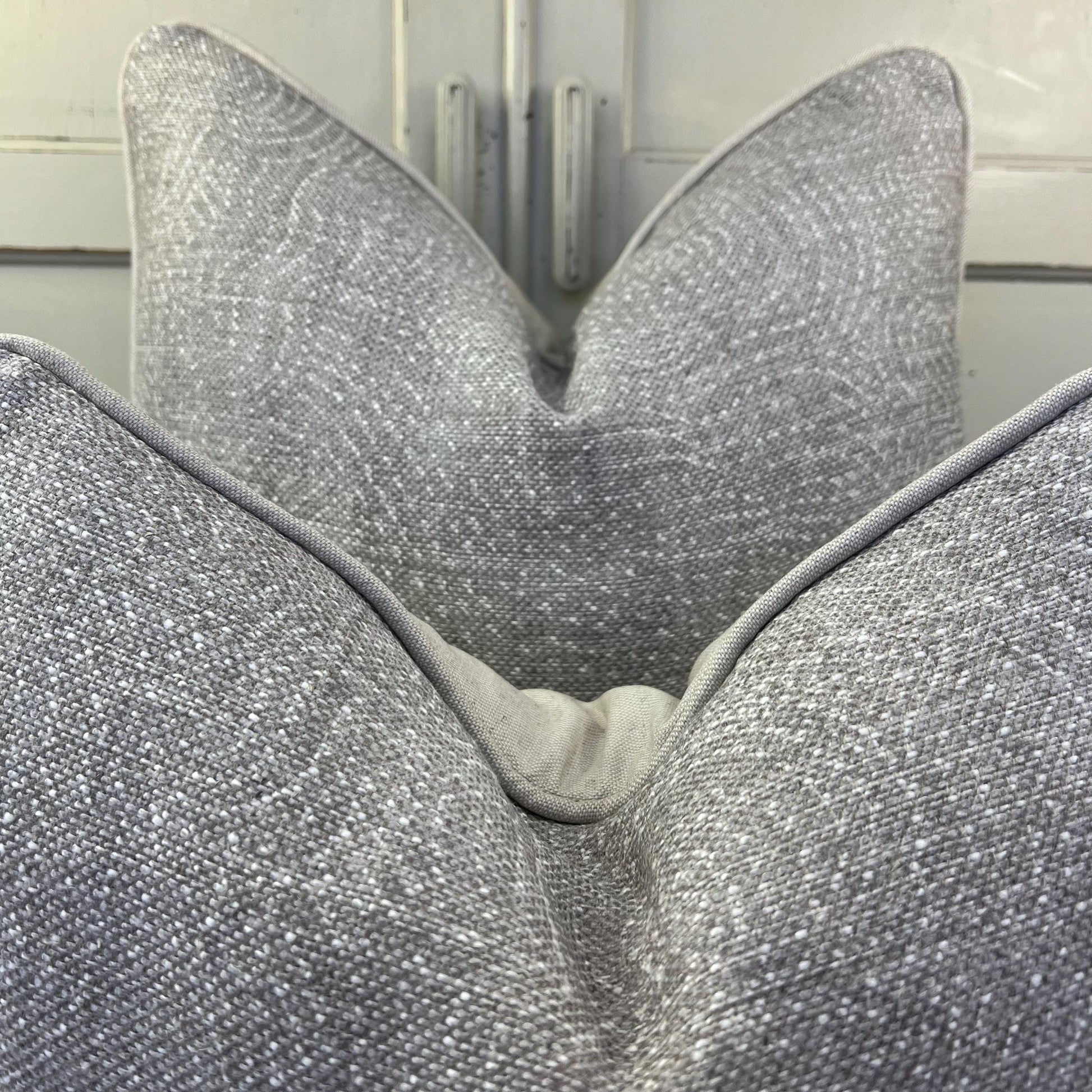 Cushions Made In Fermoie Cloud Luxury Designer Decorative Pale Grey Linen Cushion Pillow Throw Cover