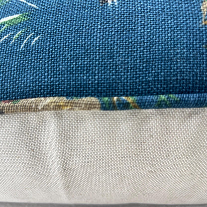 Schumacher Luxury Designer Pointers Blue Cushion Pillow Cover