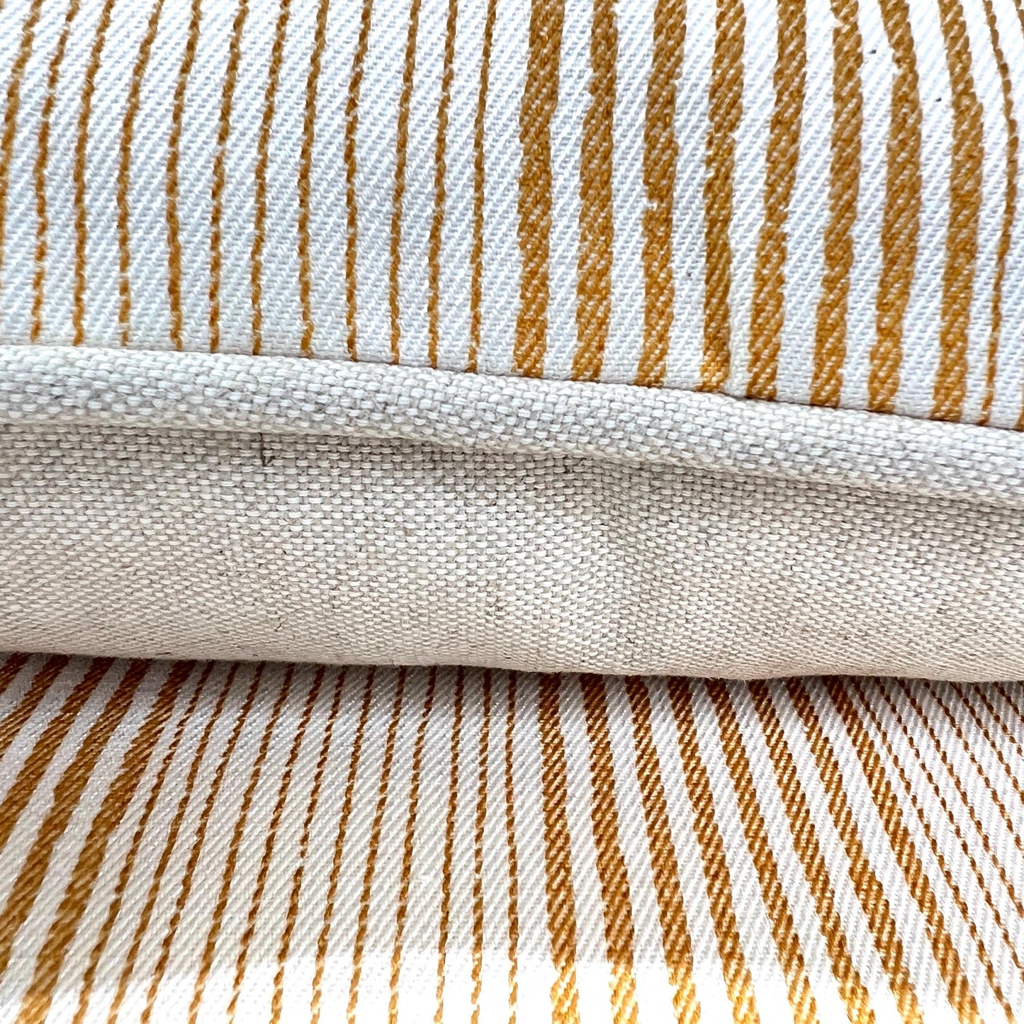 Cushions Made In Fermoie Luxury Designer Yellow Ticking Neutral Cotton Cushion Pillow Throw Cover