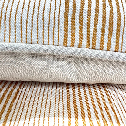 Cushions Made In Fermoie Luxury Designer Yellow Ticking Neutral Cotton Cushion Pillow Throw Cover