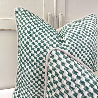 Cushions Made In Fermoie Ruffle Green Cotton Decorative Sofa Throw Pillow Cover