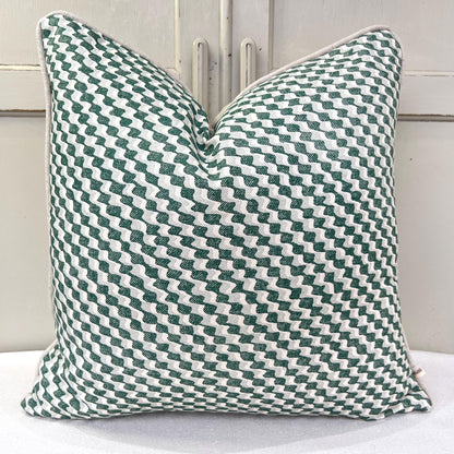 Cushions Made In Fermoie Ruffle Green Cotton Decorative Sofa Throw Pillow Cover