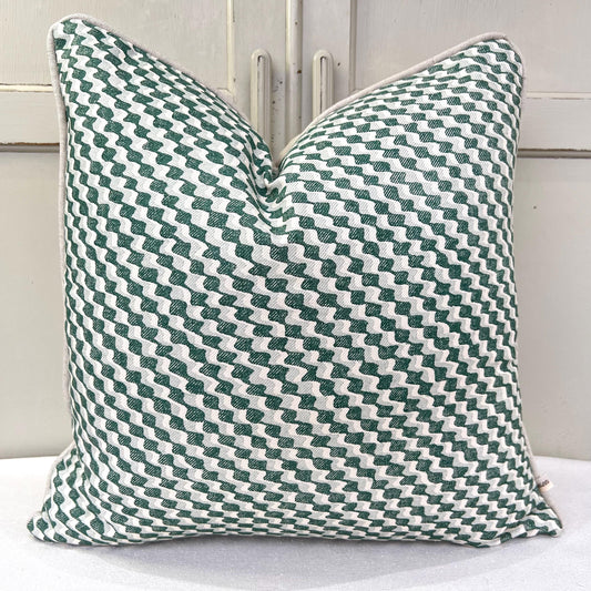 Cushions Made In Fermoie Ruffle Green Cotton Decorative Sofa Throw Pillow Cover