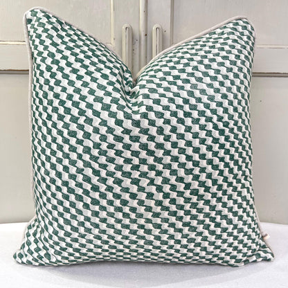 Cushions Made In Fermoie Ruffle Green Cotton Decorative Sofa Throw Pillow Cover