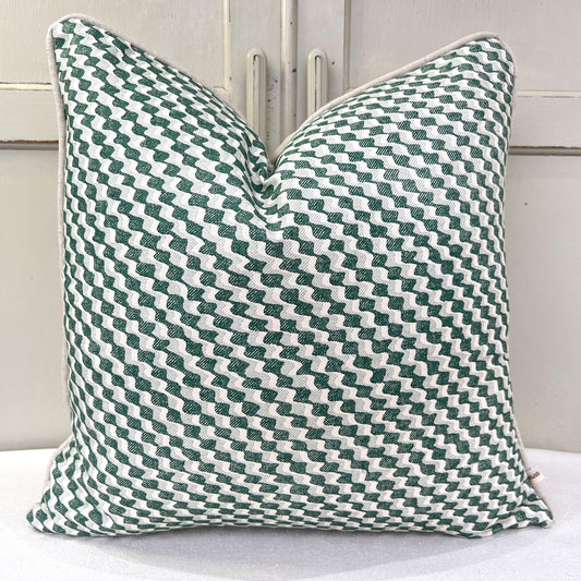 Cushions Made In Fermoie Ruffle Green Cotton Decorative Sofa Throw Pillow Cover