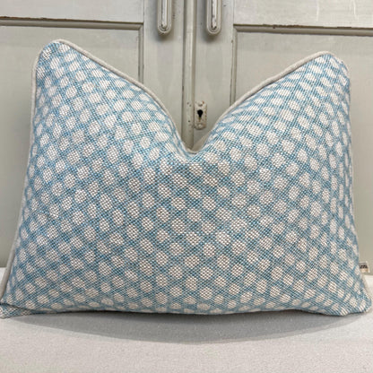 Cushions Made In Fermoie Wicker Luxury Designer Decorative Pale Blue Cotton Cushion Pillow Throw Cover