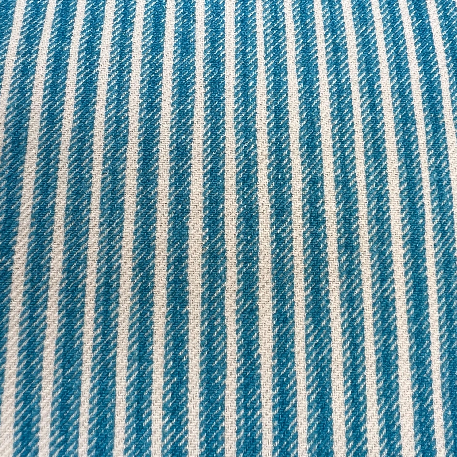Cushions Made In Fermoie Luxury Designer Poulton Stripe Turquise Blue Cushion Pillow Throw Cover