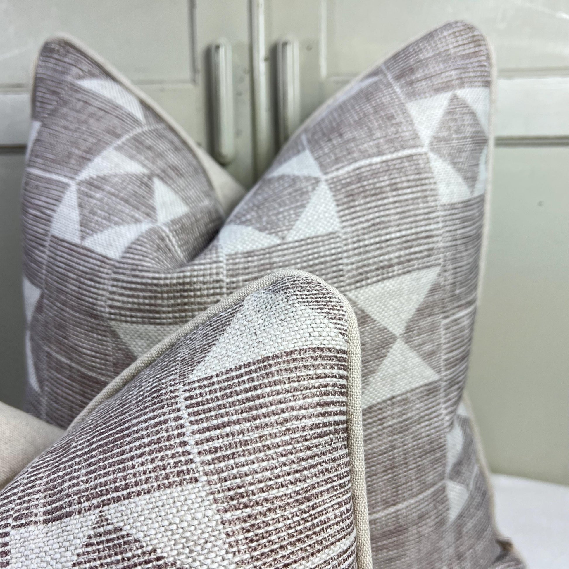 Cushions Made In Fermoie Flag Decorative Taupe Neutral Linen Cushion Pillow Throw Cover
