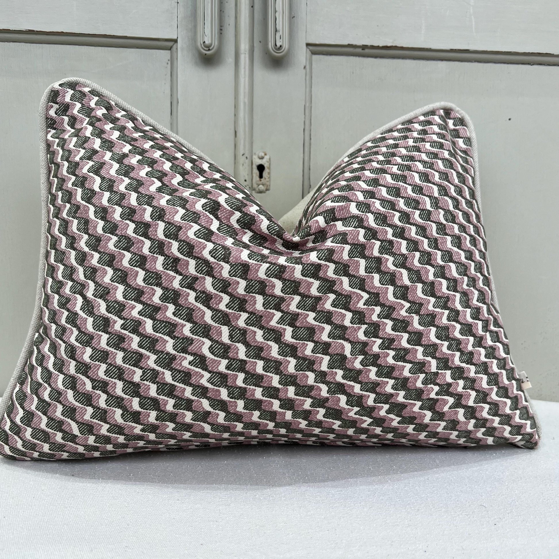 Cushions Made In Fermoie Ruffle Green Pink Cotton Decorative Sofa Throw Pillow Cover