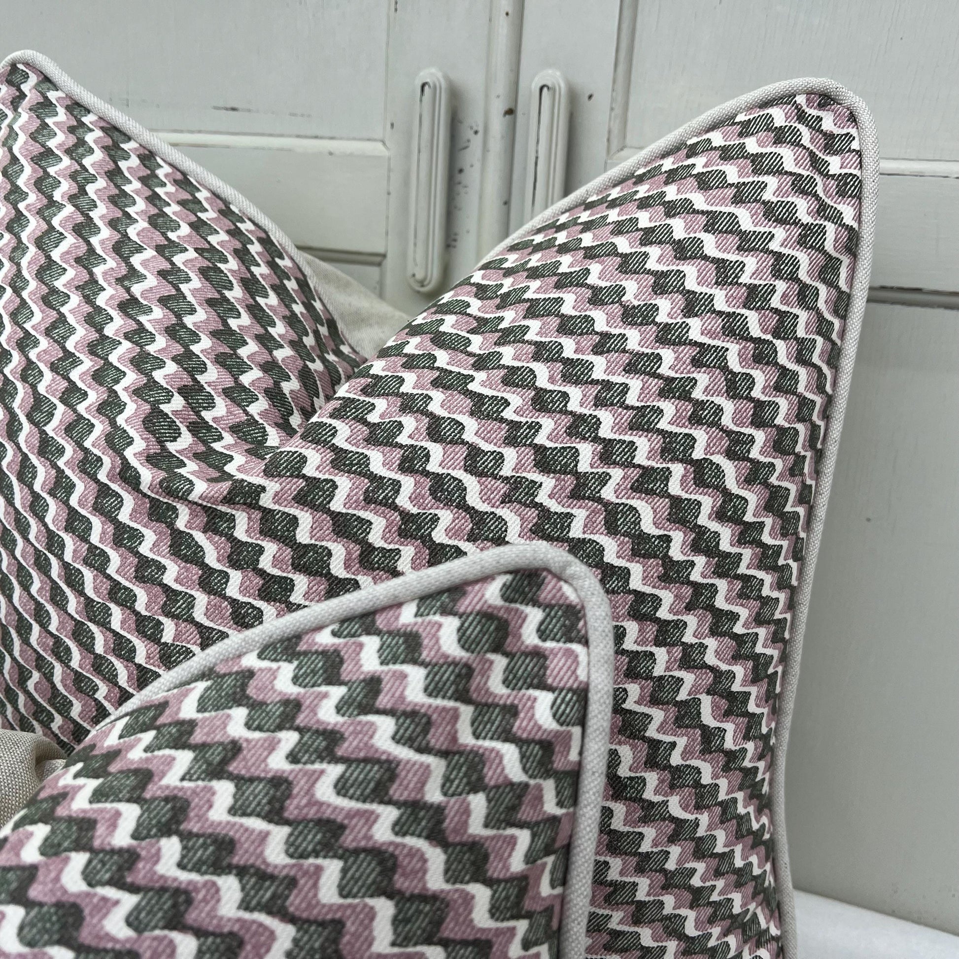 Cushions Made In Fermoie Ruffle Green Pink Cotton Decorative Sofa Throw Pillow Cover