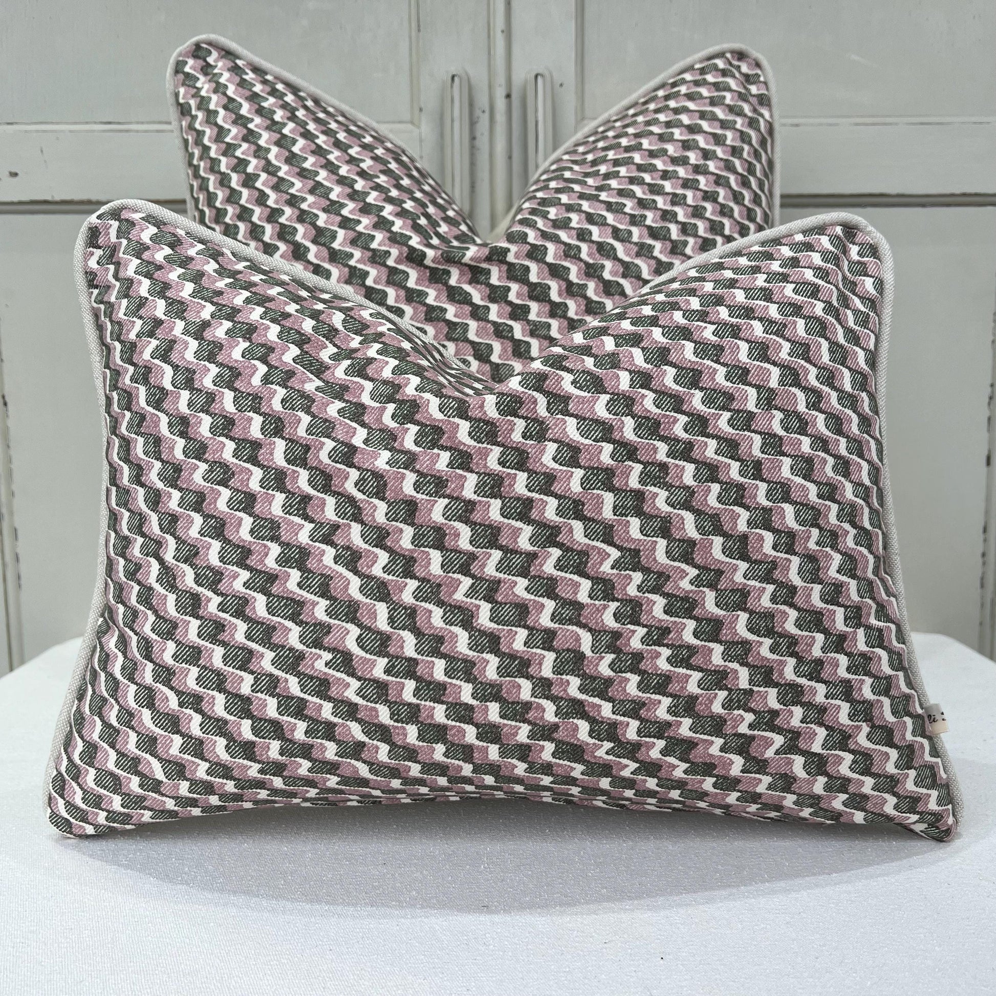 Cushions Made In Fermoie Ruffle Green Pink Cotton Decorative Sofa Throw Pillow Cover