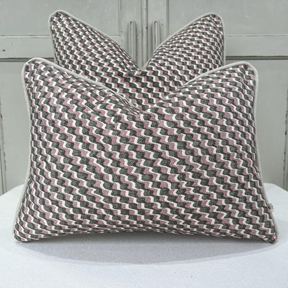 Cushions Made In Fermoie Ruffle Green Pink Cotton Decorative Sofa Throw Pillow Cover