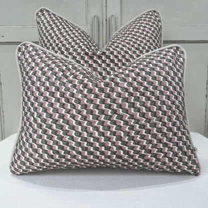Cushions Made In Fermoie Ruffle Green Pink Cotton Decorative Sofa Throw Pillow Cover