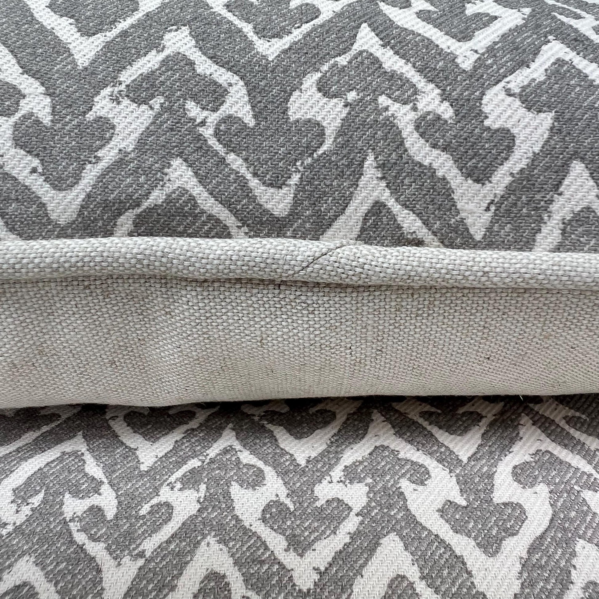 Cushions Made In Fermoie Rabanna Grey Cotton Decorative Sofa Throw Pillow Cover