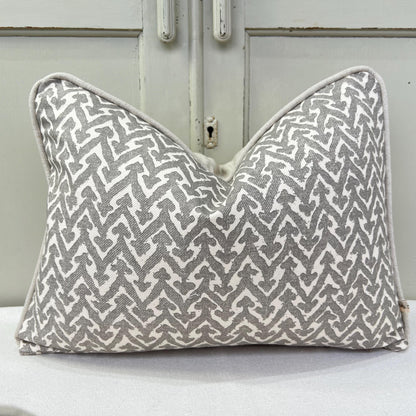 Cushions Made In Fermoie Rabanna Grey Cotton Decorative Sofa Throw Pillow Cover