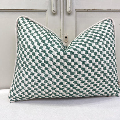 Cushions Made In Fermoie Ruffle Green Cotton Decorative Sofa Throw Pillow Cover