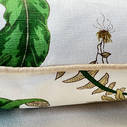 GP & J Baker Ferns Luxury Designer Decorative Green Beige Cushion Throw Pillow Cover
