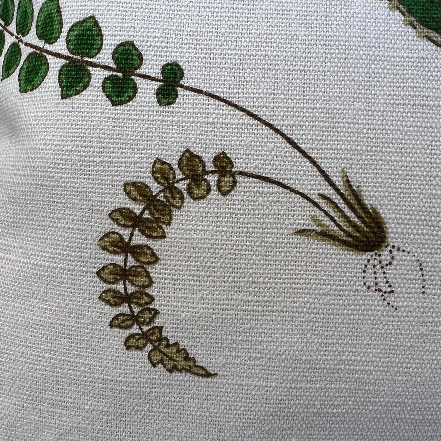GP & J Baker Ferns Luxury Designer Decorative Green Beige Cushion Throw Pillow Cover