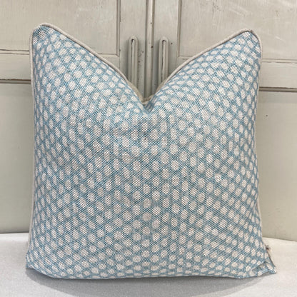 Cushions Made In Fermoie Wicker Luxury Designer Decorative Pale Blue Cotton Cushion Pillow Throw Cover