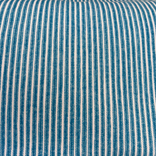 Cushions Made In Fermoie Luxury Designer Poulton Stripe Turquise Blue Cushion Pillow Throw Cover