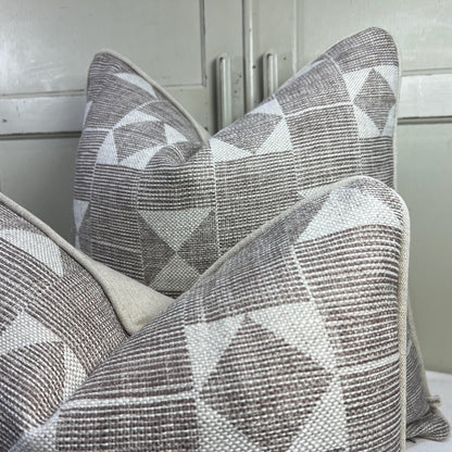 Cushions Made In Fermoie Flag Decorative Taupe Neutral Linen Cushion Pillow Throw Cover