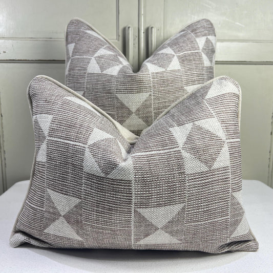 Cushions Made In Fermoie Flag Decorative Taupe Neutral Linen Cushion Pillow Throw Cover