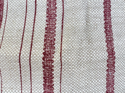 Cushions Made In Fermoie Carskiey Single Stripe Luxury Designer Decorative Neutral Rusty Red Linen Cushion Pillow Throw Cover