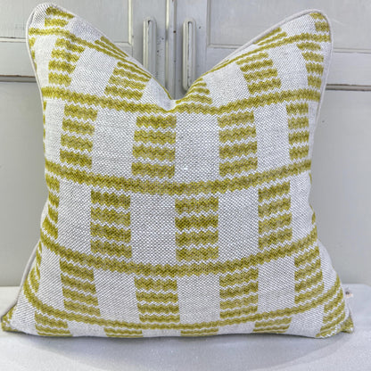 Cushions Made In Fermoie Cove Linen Luxury Designer Decorative Chartreuse Neutral Cushion Pillow Throw Cover