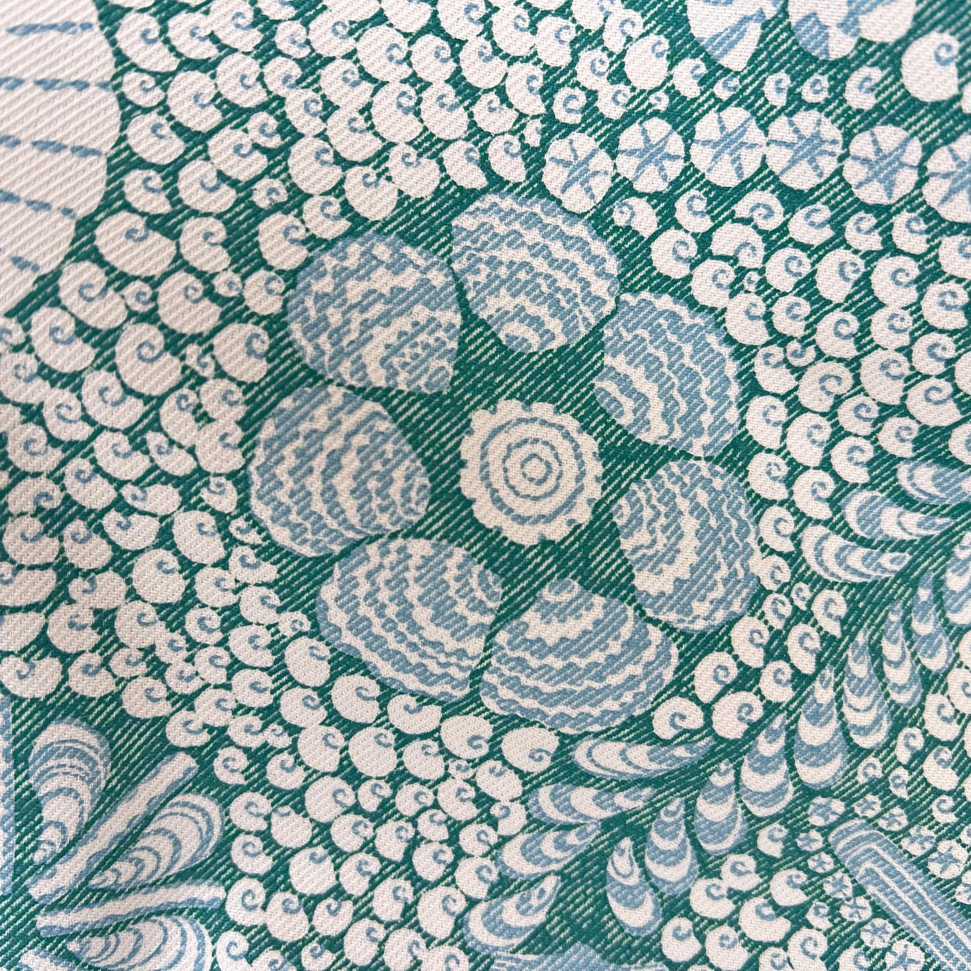 Cushions Made In Fermoie Shell Grotto Luxury Designer Decorative Teal Blue Cotton Cushion Pillow Throw Cover