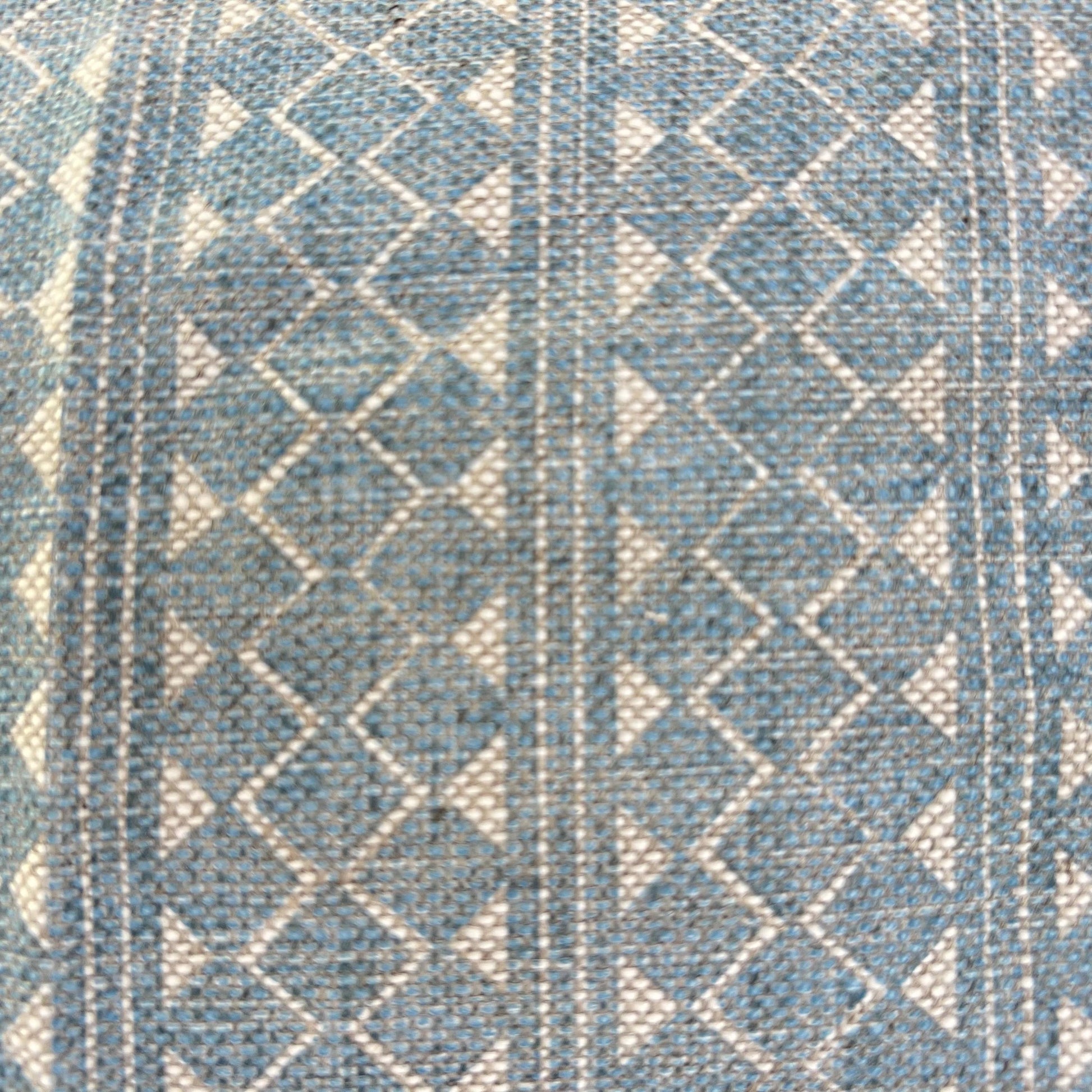 Cushion made in Fermoie Quantock Luxury Designer Decorative Neutral Pale Blue Linen Cushion Pillow Throw Cover