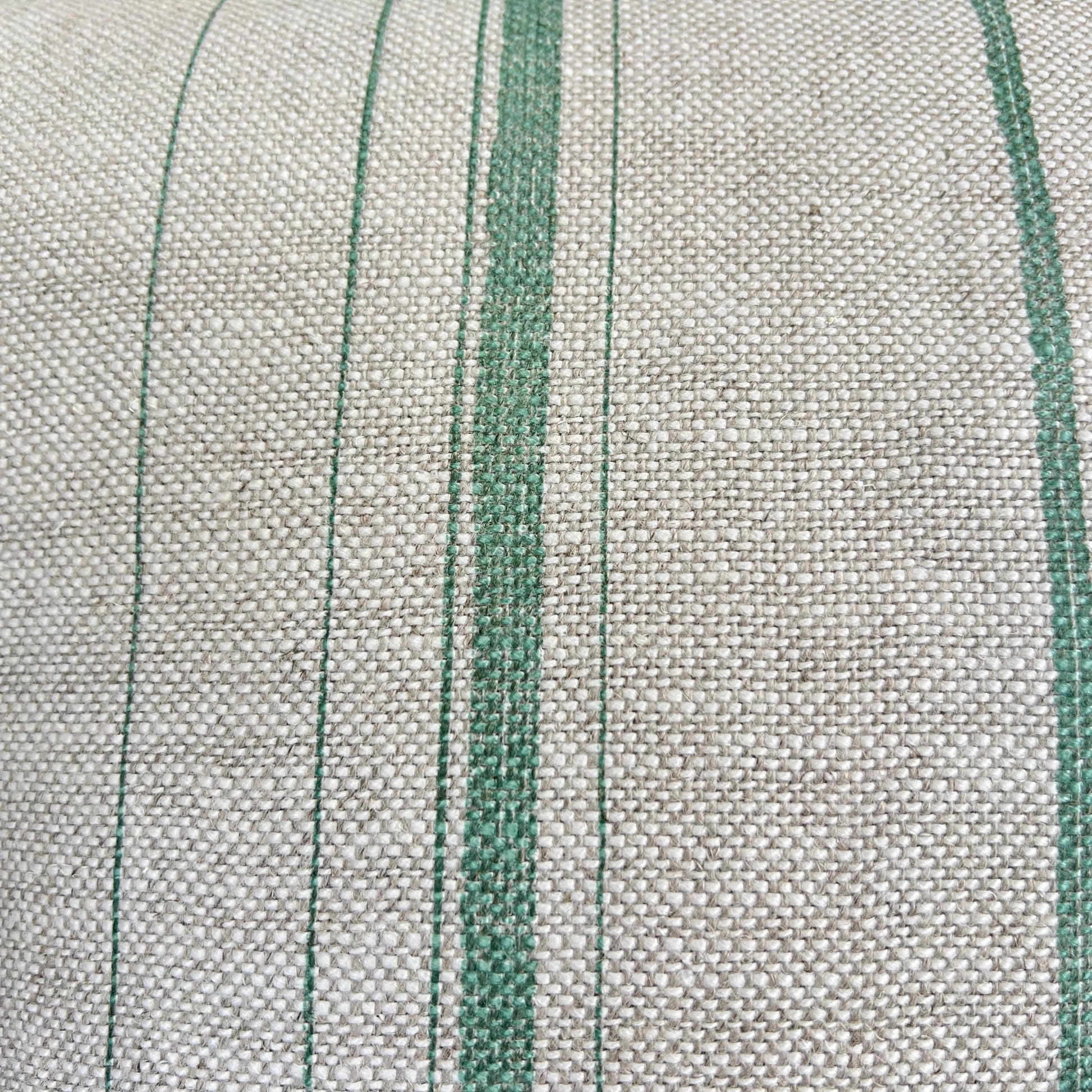 Cushions Made In Fermoie Carskiey Single Stripe Luxury Designer Decorative Neutral Green Linen Cushion Pillow Throw Cover