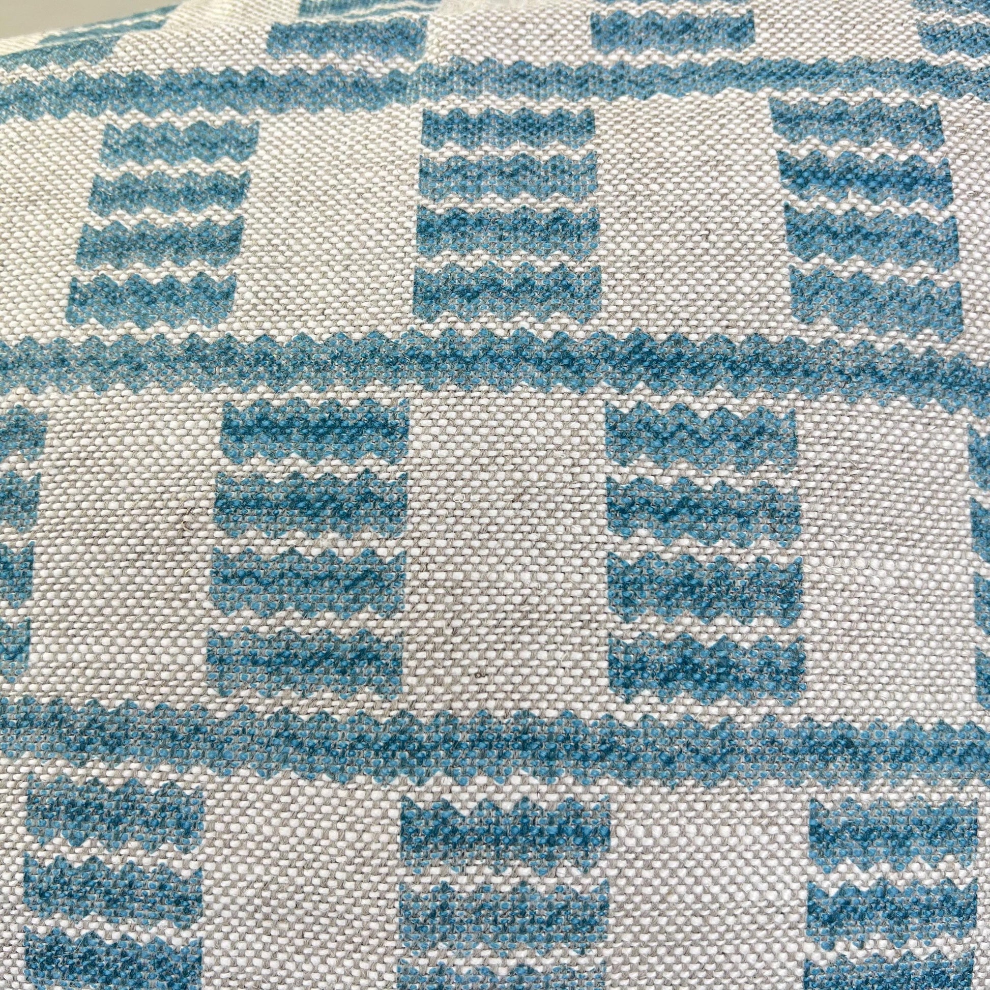 Cushions Made In Fermoie Cove Linen Luxury Designer Decorative Bright Blue Neutral Cushion Pillow Throw Cover