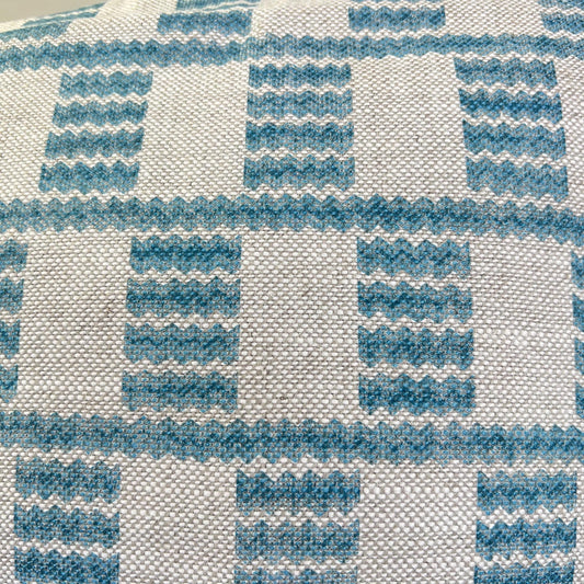 Cushions Made In Fermoie Cove Linen Luxury Designer Decorative Bright Blue Neutral Cushion Pillow Throw Cover