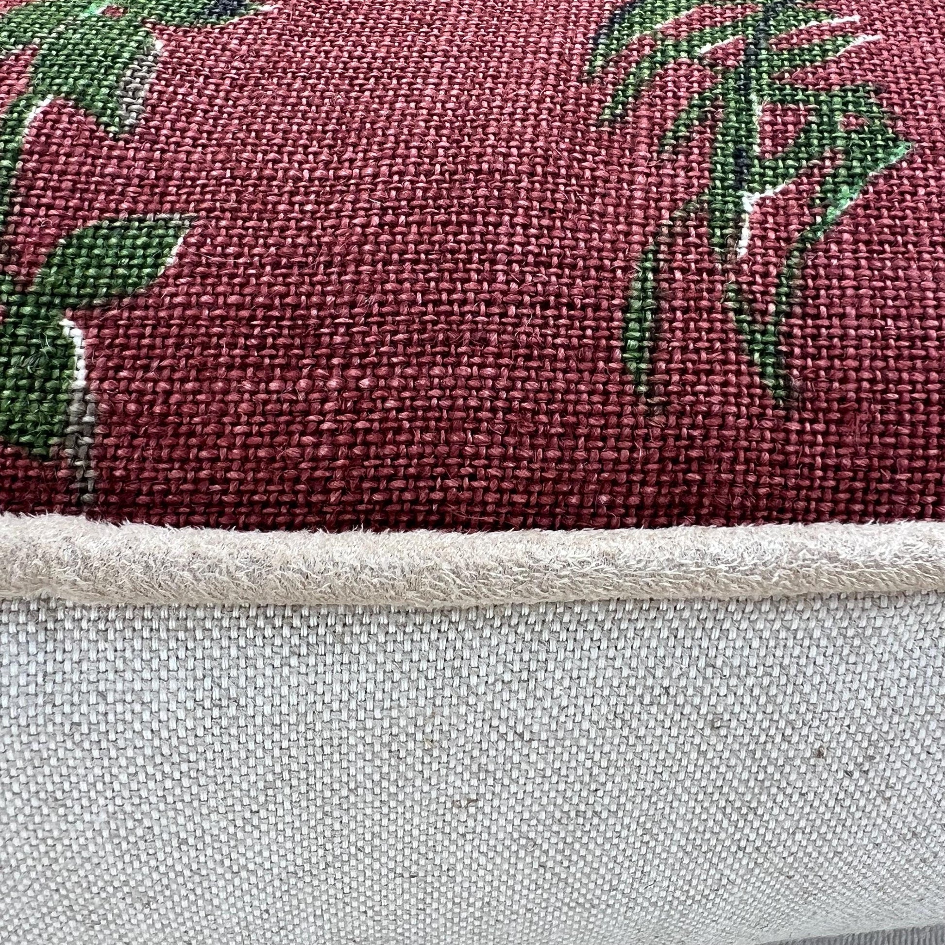 Schumacher Luxury Designer Pointers Burgundy Cushion Pillow Cover