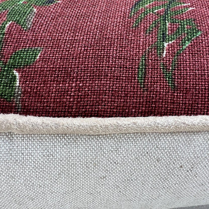 Schumacher Luxury Designer Pointers Burgundy Cushion Pillow Cover