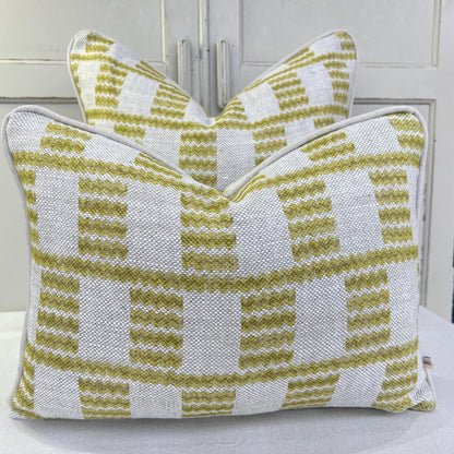 Cushions Made In Fermoie Cove Linen Luxury Designer Decorative Chartreuse Neutral Cushion Pillow Throw Cover