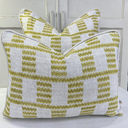 Cushions Made In Fermoie Cove Linen Luxury Designer Decorative Chartreuse Neutral Cushion Pillow Throw Cover