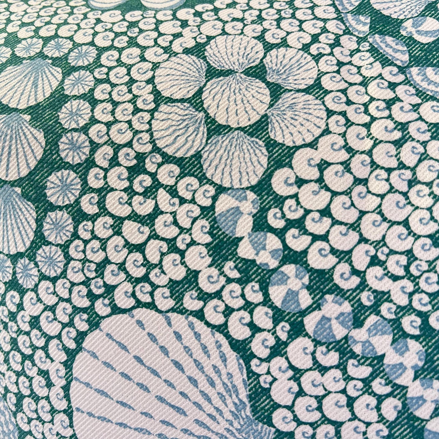 Cushions Made In Fermoie Shell Grotto Luxury Designer Decorative Teal Blue Cotton Cushion Pillow Throw Cover