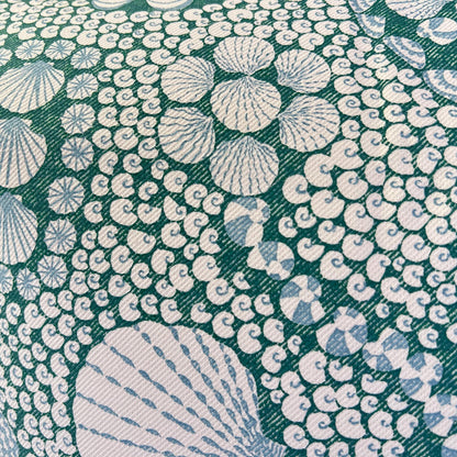 Cushions Made In Fermoie Shell Grotto Luxury Designer Decorative Teal Blue Cotton Cushion Pillow Throw Cover