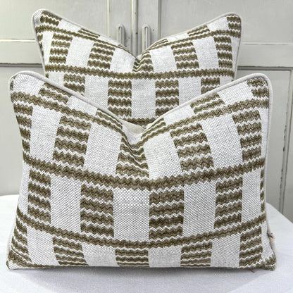 Cushions Made In Fermoie Cove Linen Luxury Designer Decorative Green Neutral Cushion Pillow Throw Cover