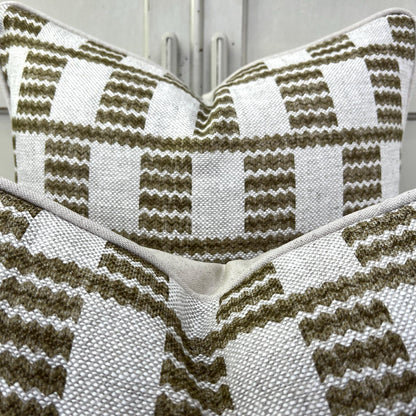 Cushions Made In Fermoie Cove Linen Luxury Designer Decorative Green Neutral Cushion Pillow Throw Cover