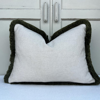 Cushions Made In Fermoie Ruffle Blue Green Cotton Decorative Sofa Throw Pillow Cover
