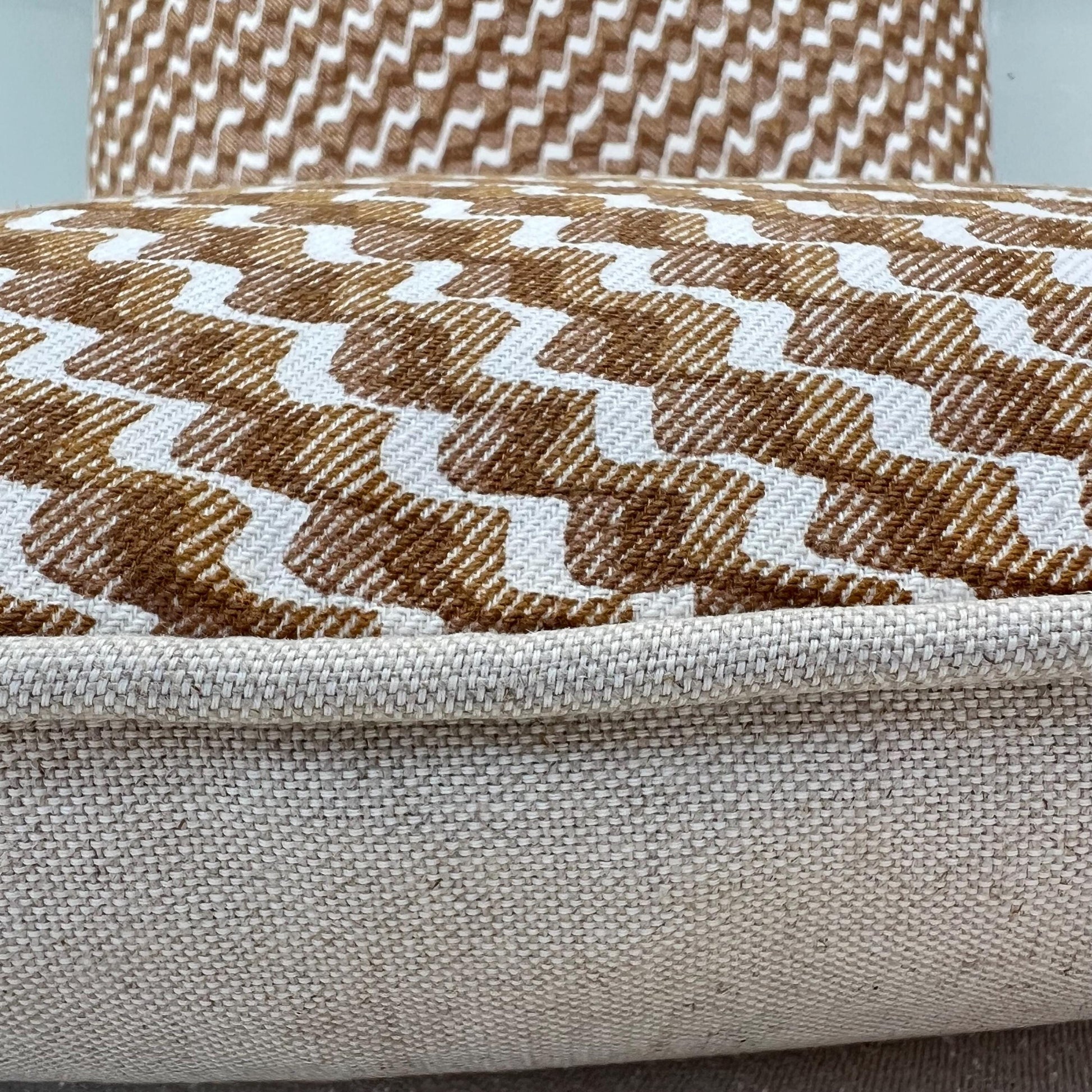Cushions Made In Fermoie Ruffle Brown Beige Cotton Decorative Sofa Throw Pillow Cover