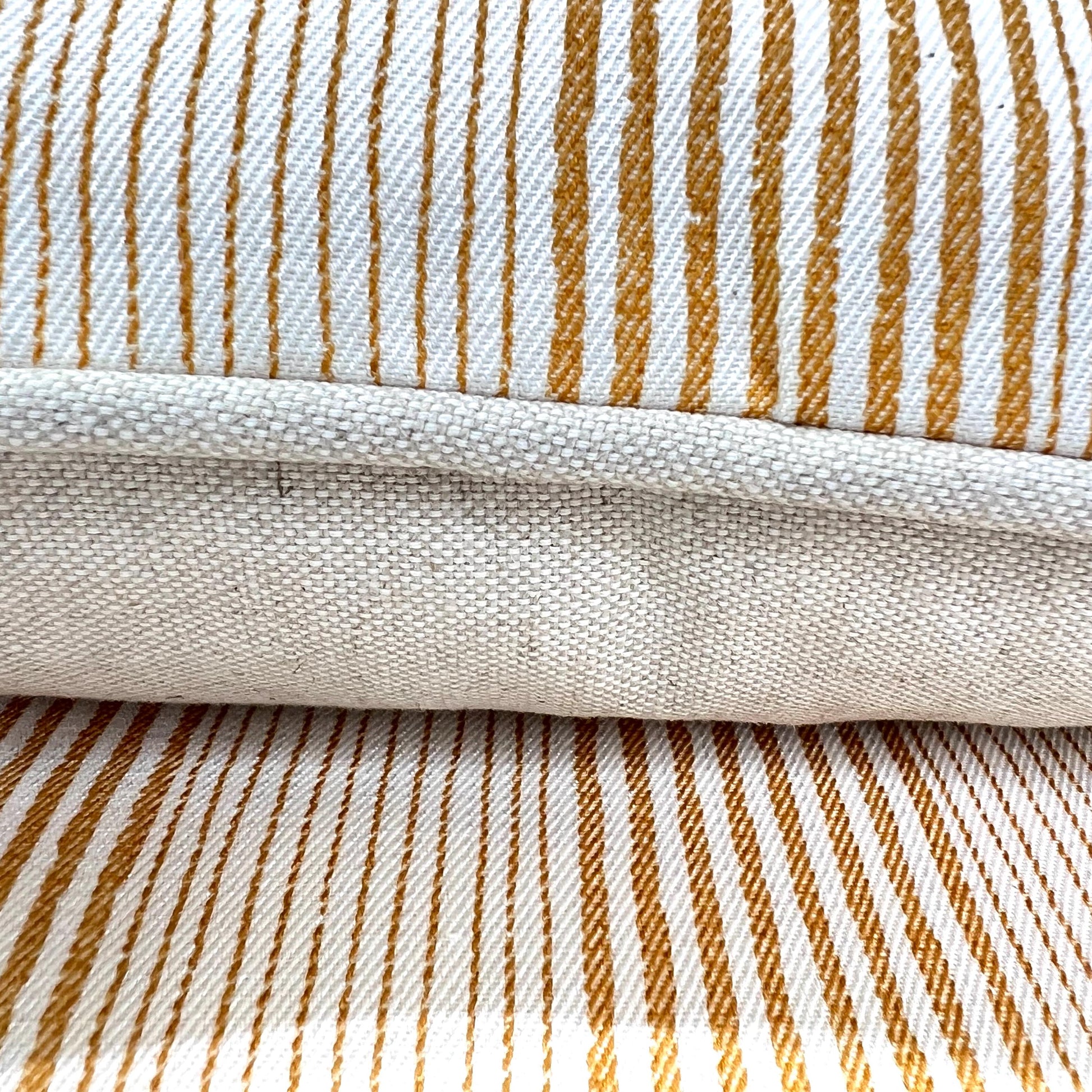 Cushions Made In Fermoie Ticking Stripe Luxury Designer Decorative Corn Yellow Cotton Cushion Pillow Throw Cover