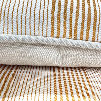 Cushions Made In Fermoie Ticking Stripe Luxury Designer Decorative Corn Yellow Cotton Cushion Pillow Throw Cover